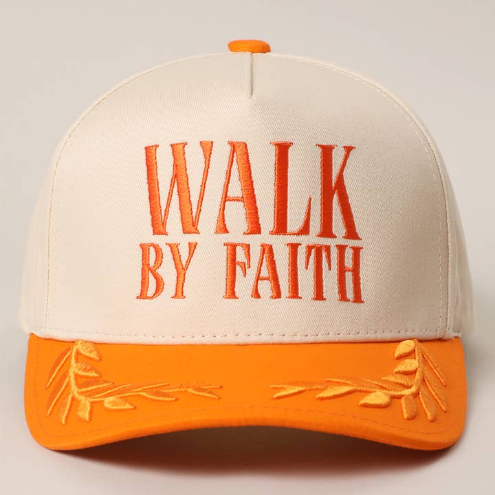 Fashion City - Wholesale Trucker Hat - Unisex - WALK BY FAITH Two-Tone Bay Leaf Trucker Hat10
