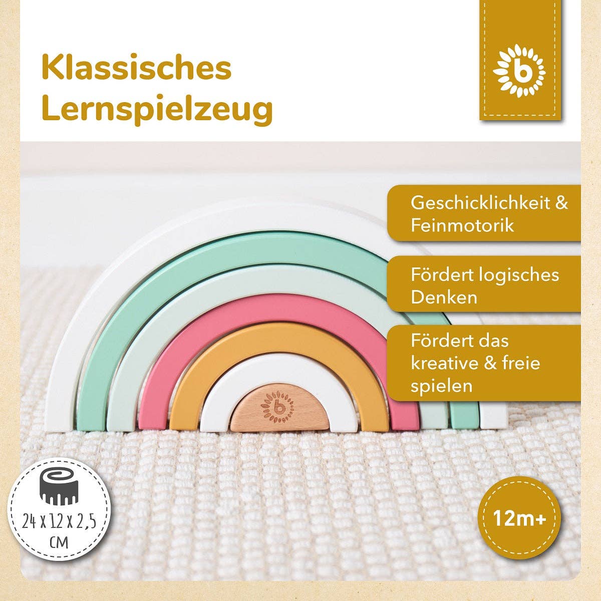 Bieco Spielwaren – wholesale Wood toy – Child – RAINBOW BERRY FSC®3