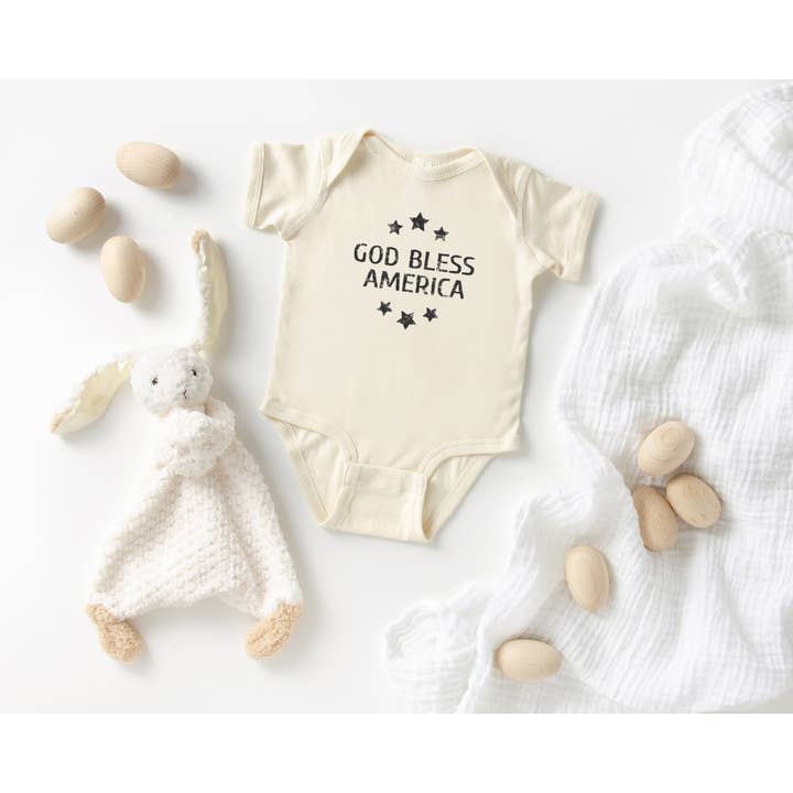 GUD VELSIGNE AMERIKA BABY Grafisk Baby Onesies for engroshandel hos Shamaim