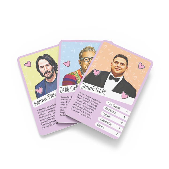 Bubblegum Stuff UK - Wholesale Card Game - Weird Crushes - Hollywood Hunks Card Game
