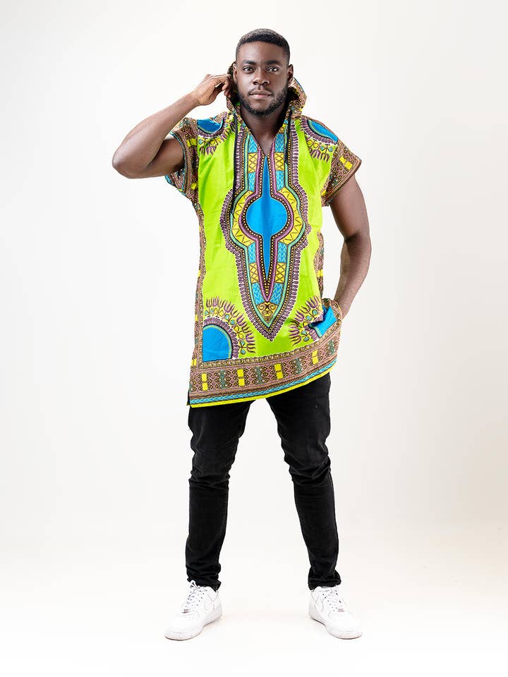 SOULEYMANE DASHIKI HOODIE voor wholesale door ETNICA