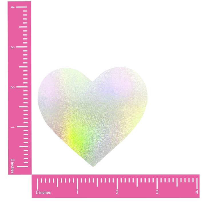 Holografisk Care Bare Stare Holographic I Heart U Nippleöverdrag för wholesale på Faire