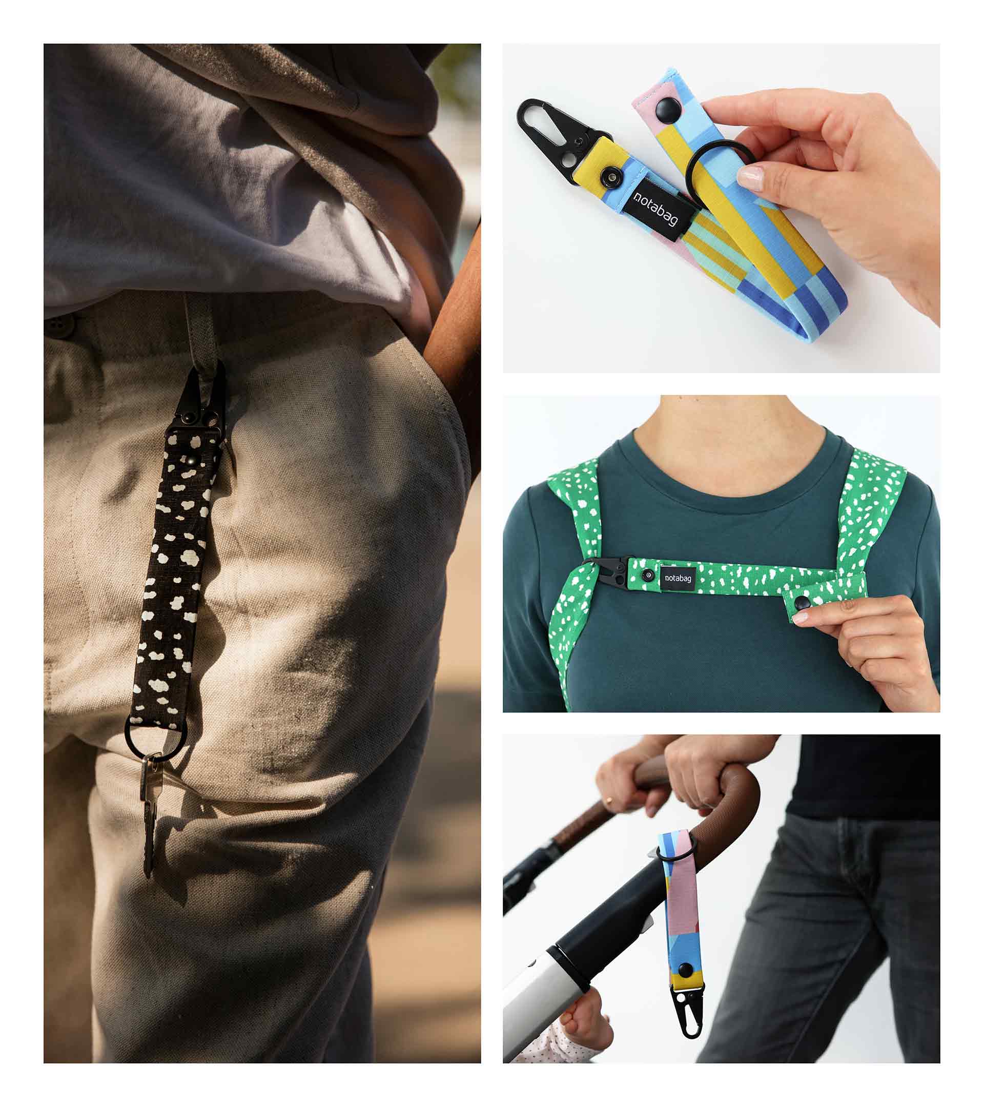 Notabag – wholesale Nyckelring - Unisex – Nyckelring Grön Strössel - Mönster Återvunnet4