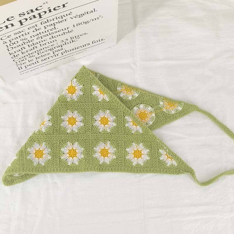 MKS America - Wholesale Bandana - Women's - Cherry Strawberry Floral checkered Crochet Bandana -56colors35