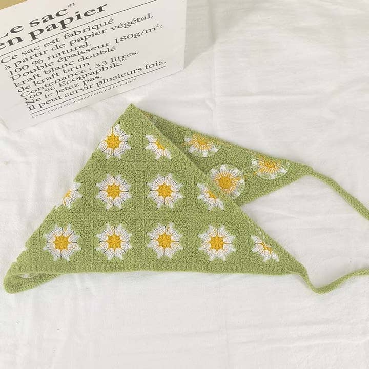 MKS America - Wholesale Bandana - Women's - Cherry Strawberry Floral checkered Crochet Bandana -56colors35