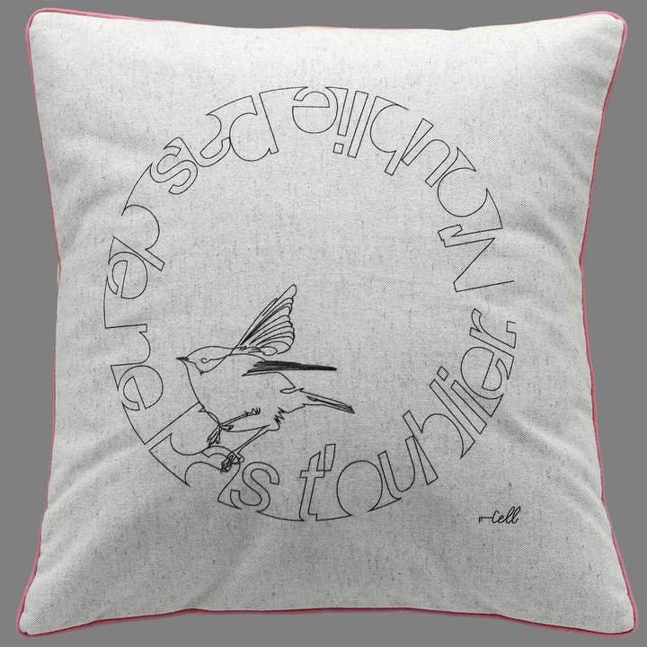Cosette et les lys - Wholesale Throw Pillow Cover - Virtuous Birdhouse — Textile Art Cover3