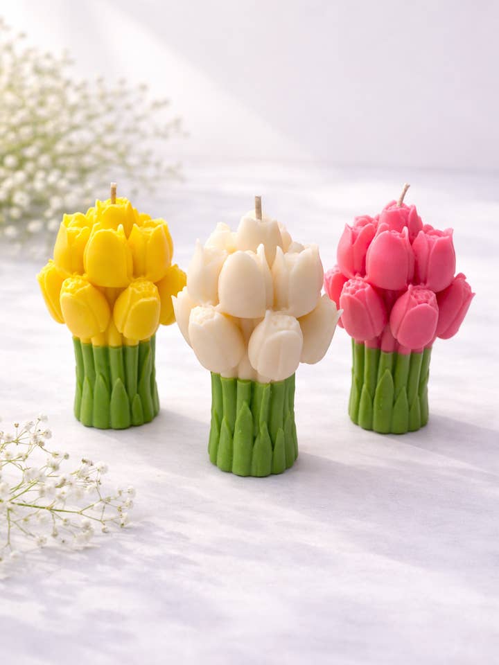 Tulip Candle – Handcrafted Floral Elegance for wholesale by Sugar Candle