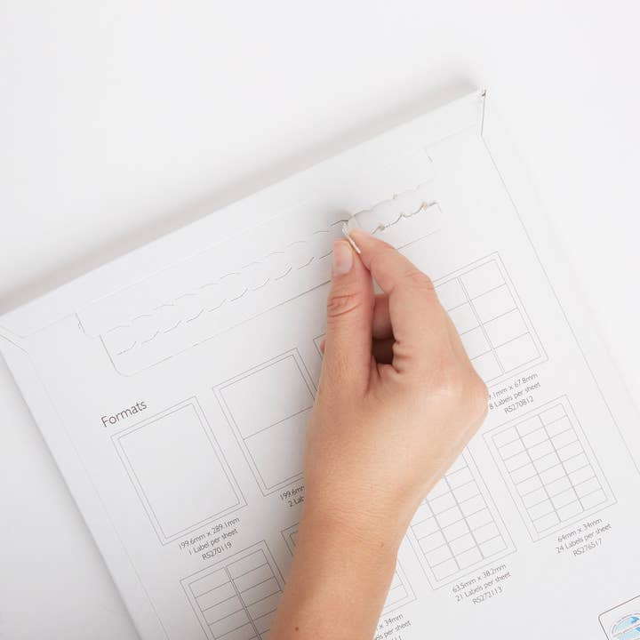 West Design Products – wholesale Presentetikett – Blick etiketter A4 99.1mm x 67.8mm 8 etiketter ark 100 ark