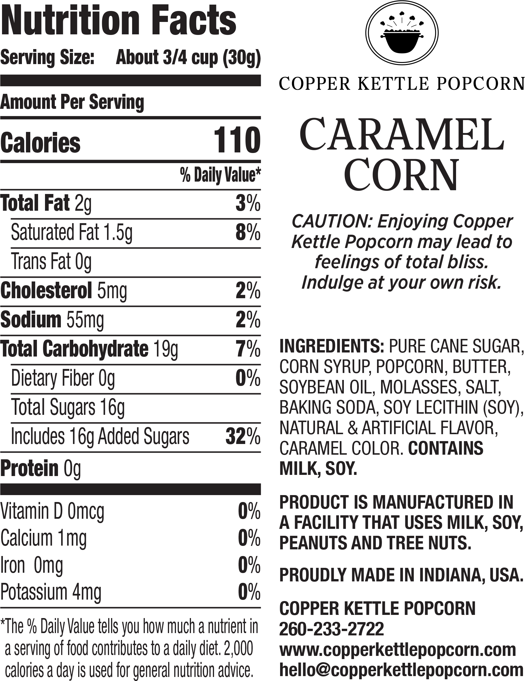 Copper Kettle Popcorn - Wholesale Popcorn - Caramel Corn Bag - 4 Servings1