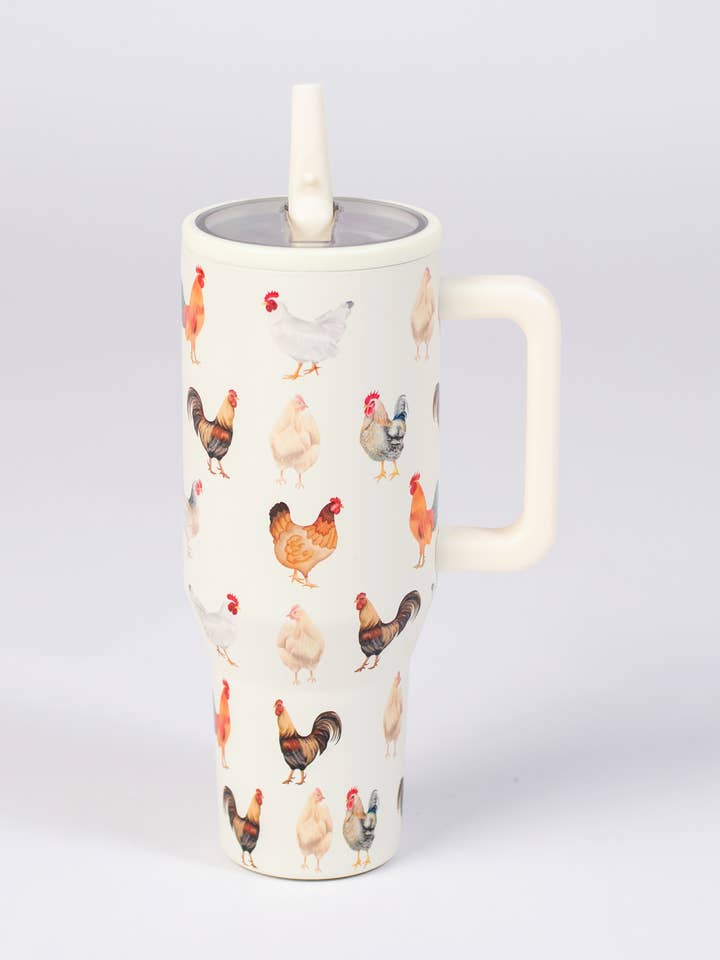 Gobelet isotherme anti-déversement AFC Chicken 40 oz pour la vente par American Farm Company