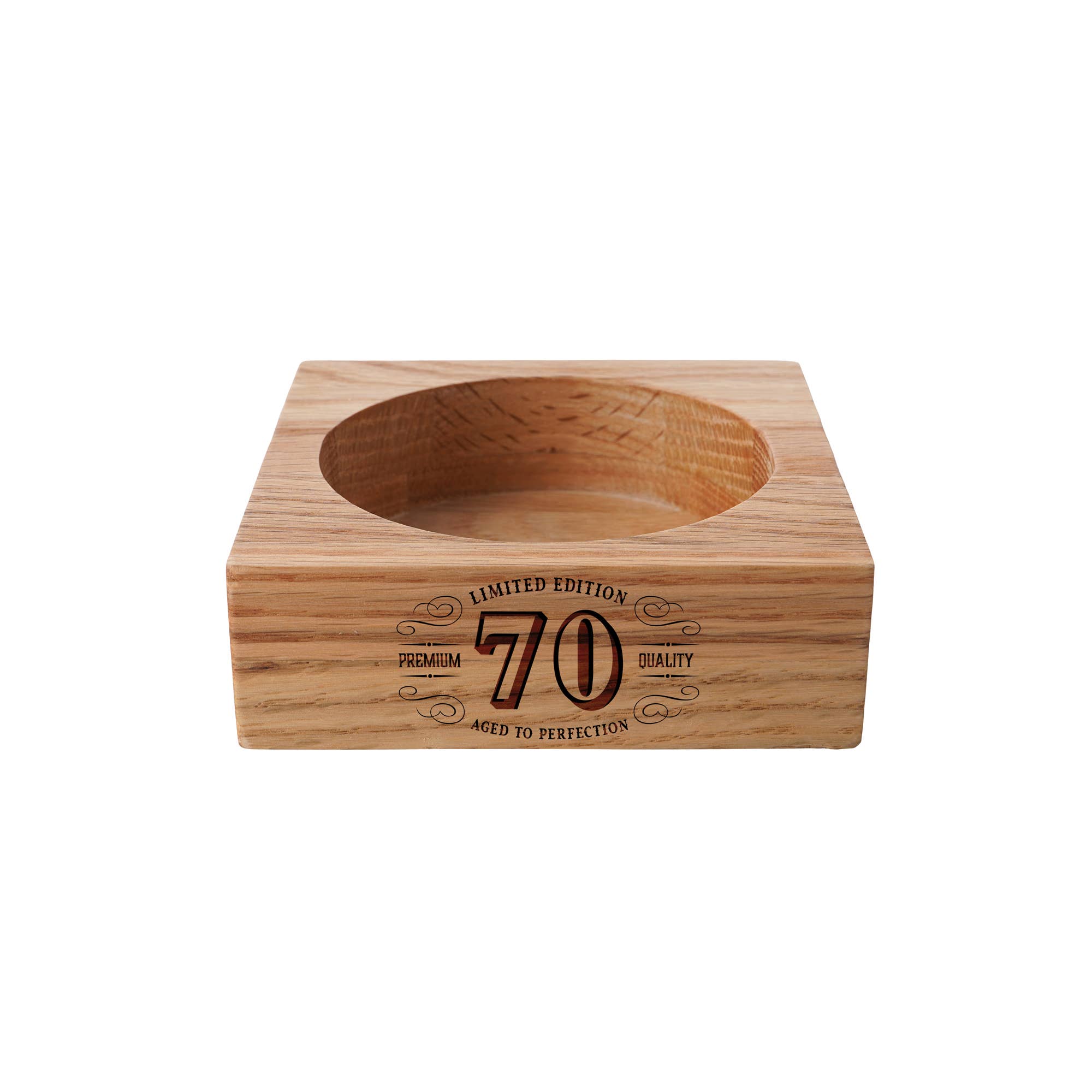 CGB Giftware – wholesale Bottle rack/holder – '70 - Limited Edition' Oak Wine Bottle Holder1