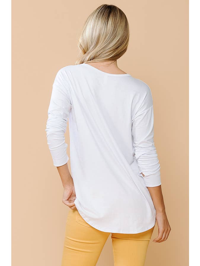 Burgundy Apparel - Wholesale Tunic - Women's - LONG SLEEVE TOP WITH THUMB HOLE36