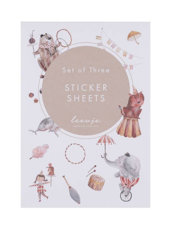 Ensemble d'autocollants "Cirque" pour la vente par Leevje