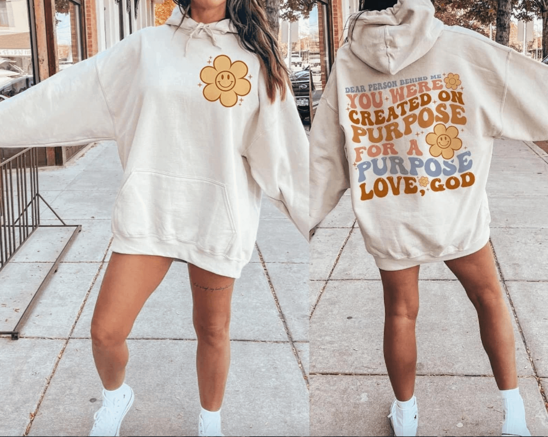 Swain Co. - Wholesale Graphic Sweatshirt - Women's - Dear Person Behind Me Crewneck Sweatshirt | Faith-Based Encouragement Shirt | Christian Apparel | Inspirational Graphic Tee | Unisex Fit0