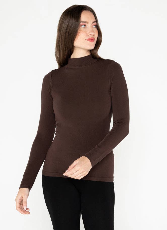 C'est Moi Clothing Co – wholesale Knit top – Women's – Bamboo Mock Neck Top- CEBT12102
