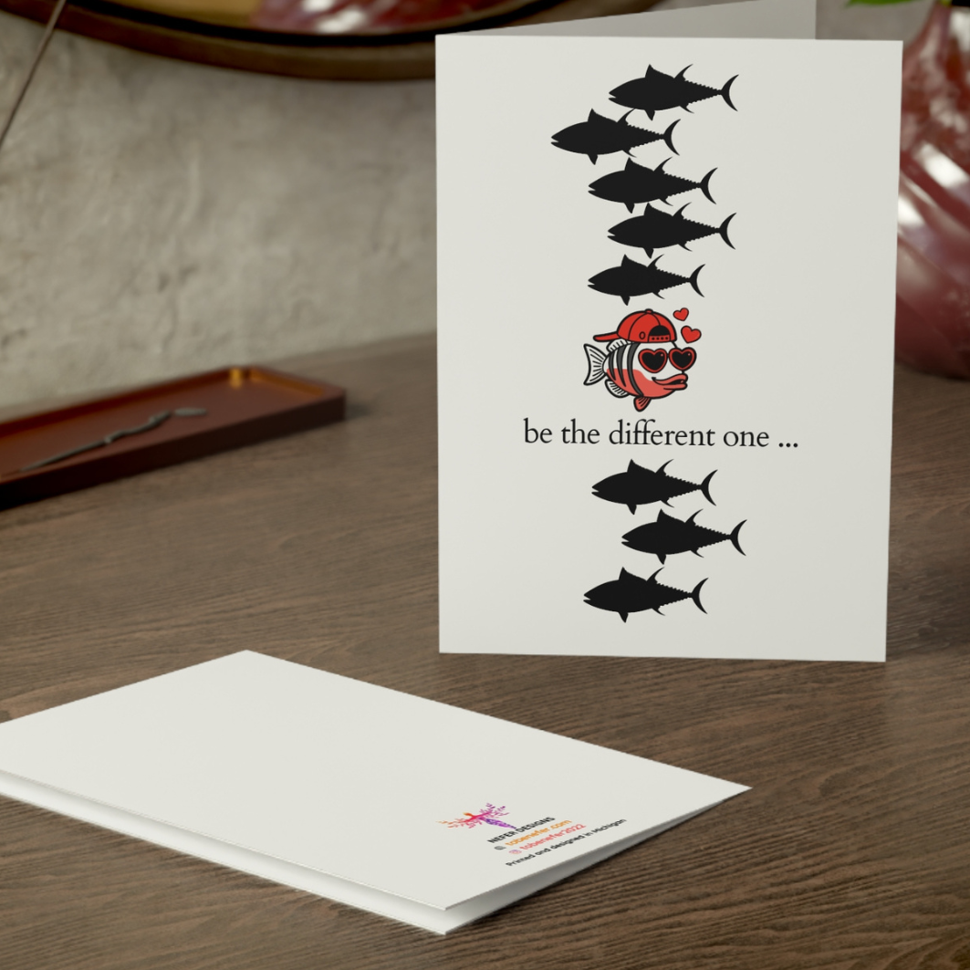 Nefer Designer Candles & Home Decor - Wholesale Everyday Greeting Card - Be the Different One | Just Because & Everyday Card1