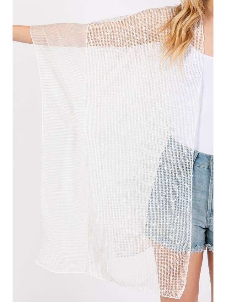 Anarchy Street - Wholesale Swim Cover Up - Women's - Emebllished Sequin Mesh Cover Up5