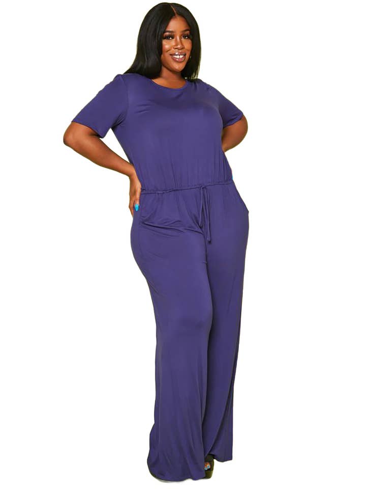 Women's Plus Size Lounge Wide Leg Jumpsuit and other Purchase Wholesale plus size romper. Free Returns & Net 60 Terms on Faire trending on Faire.