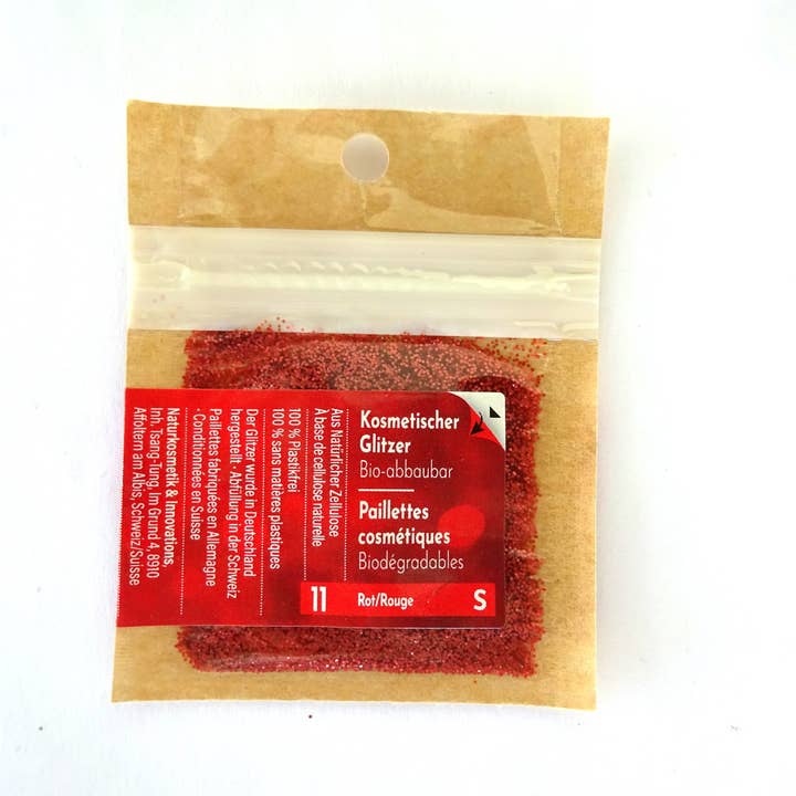 Prova Eco Glitter Red S per la vendita all'ingrosso da parte di Éclairée