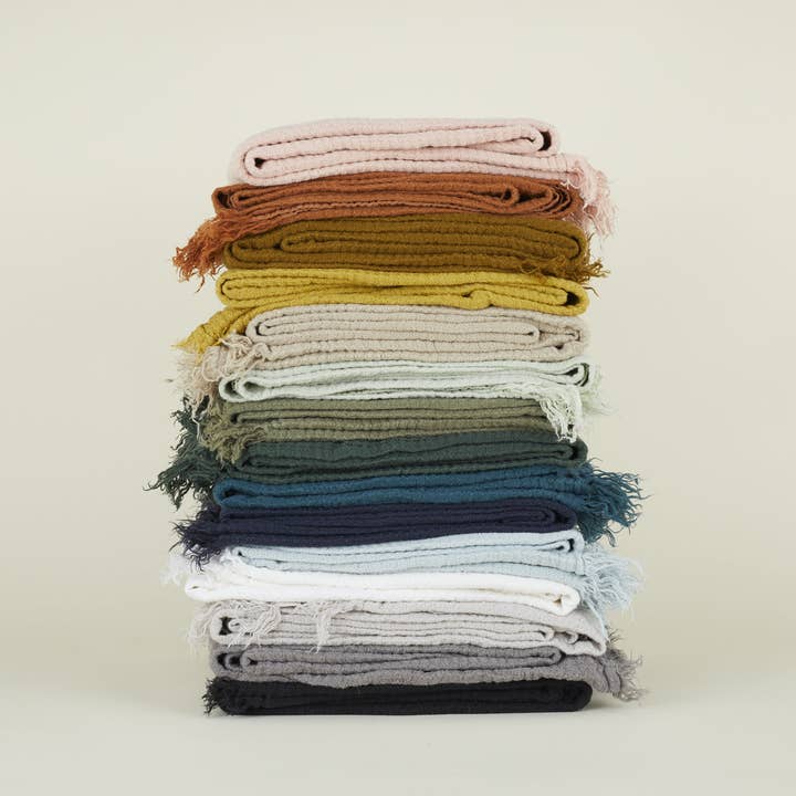 Hawkins New York - Wholesale Throw Blanket - SIMPLE LINEN THROW