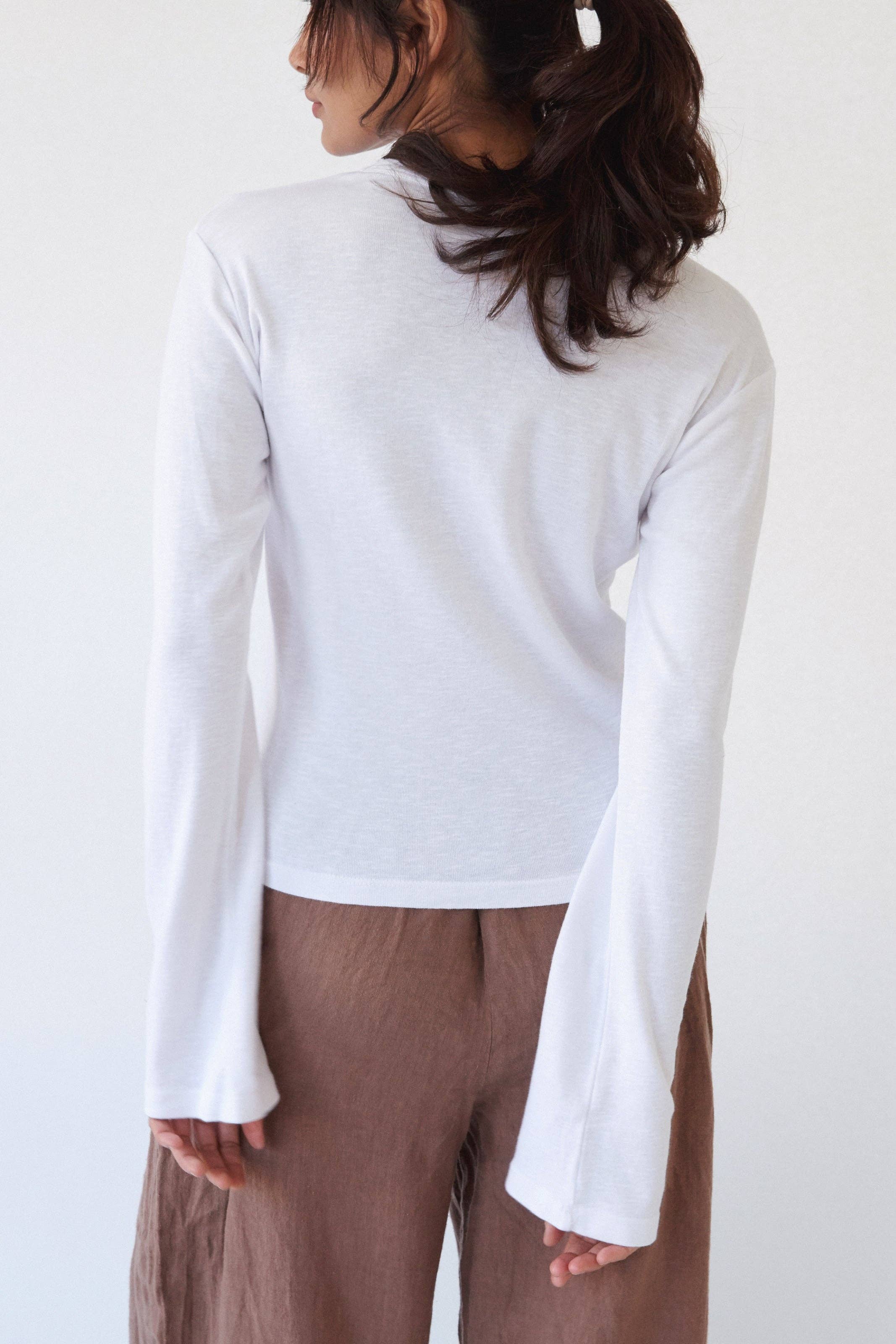 LA RELAXED - Wholesale T-shirt (Zonder tekening) - Dames - Vintage slub longsleeve4