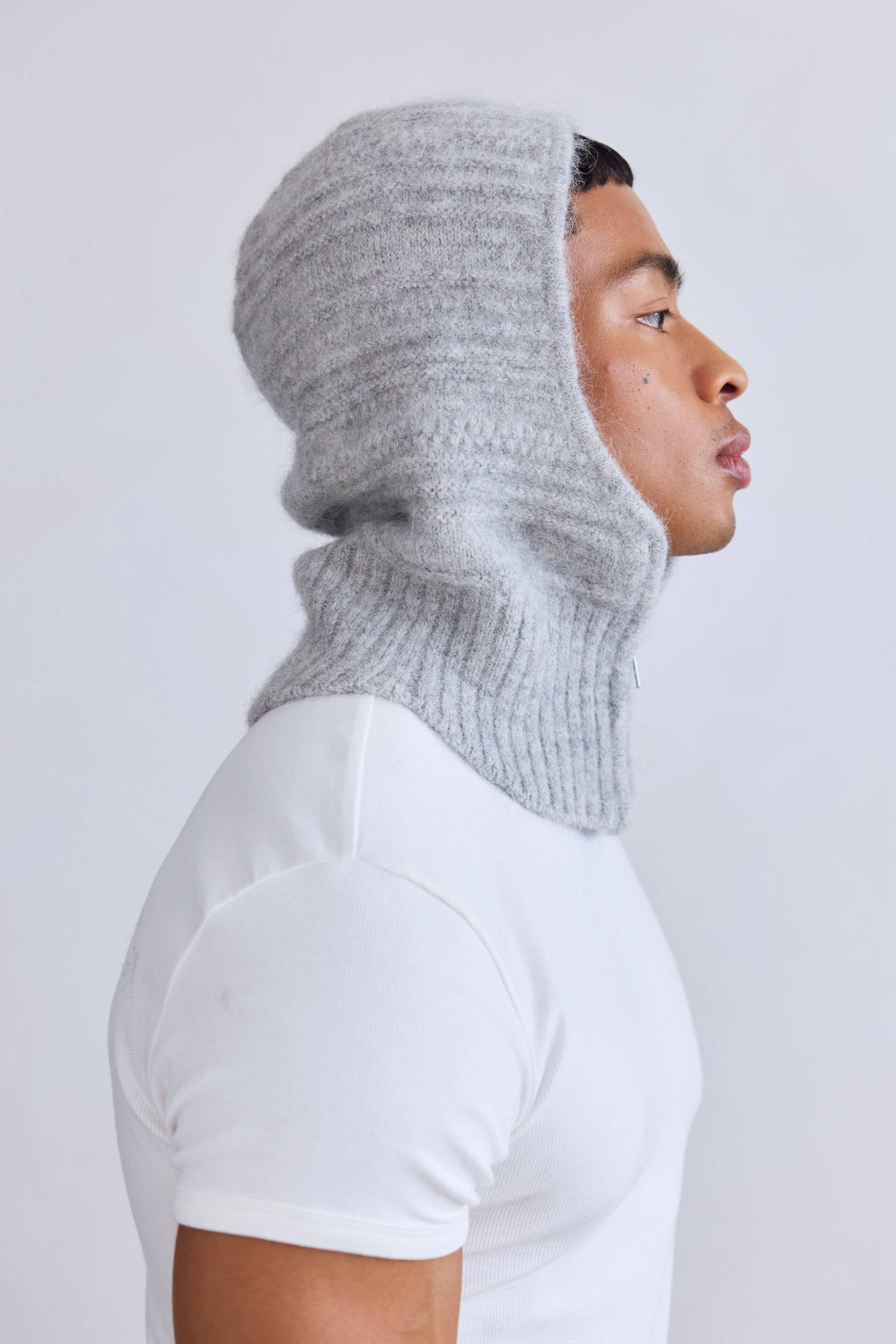 Arctic Fox & Co. - North America - Wholesale Balaclava - Unisex - The Alpaca Balaclava with Zip - Blizzard Grey - FW257