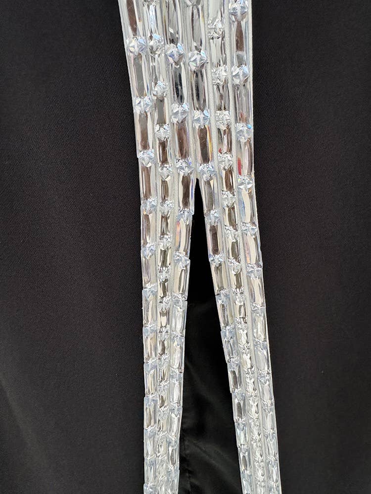 Black DR551Y Hand-Beaded Floral Embroidered Bustier Long Dress for wholesale on Faire6