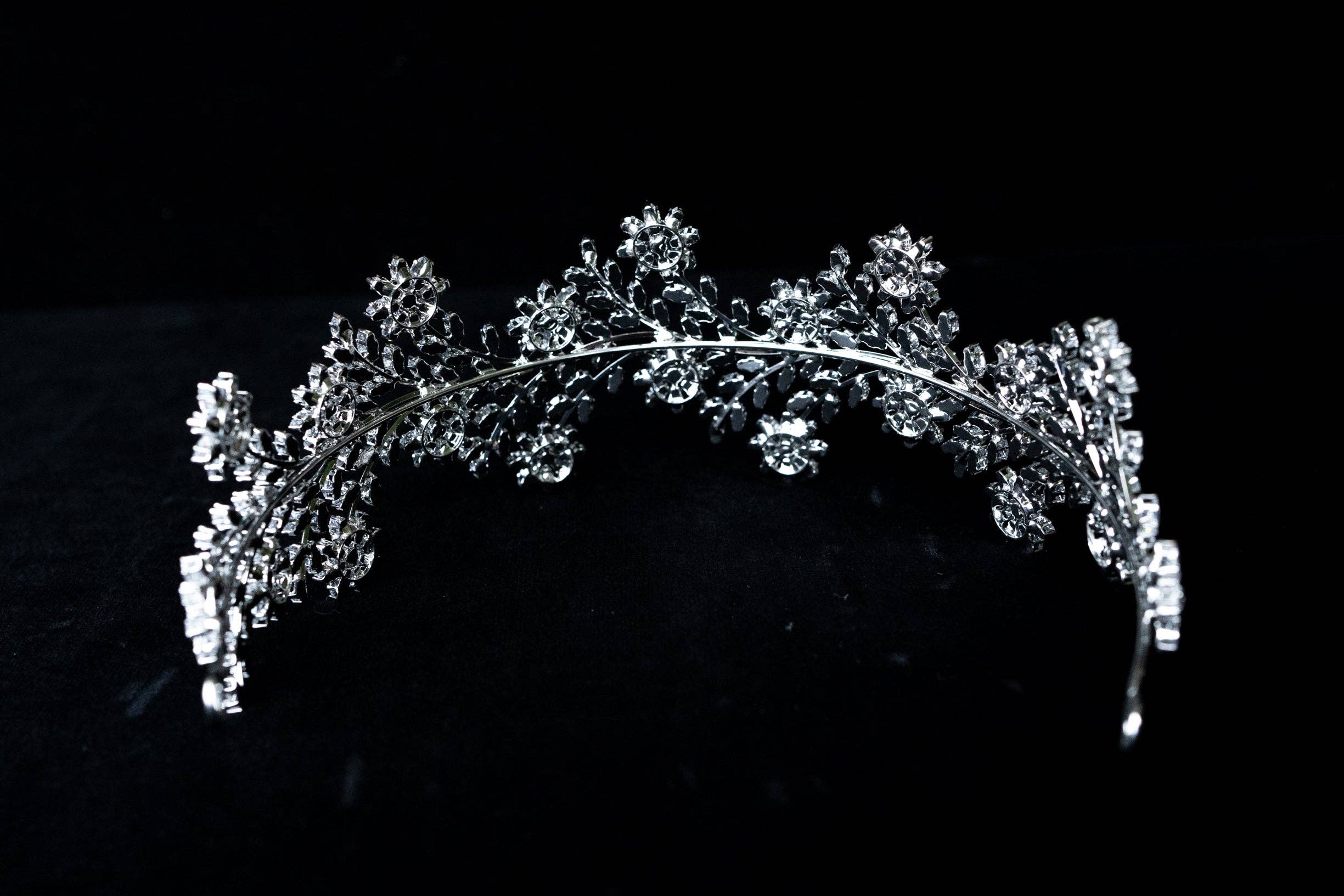 Brides and Belts - Wholesale Tiara - Women's - Irina Cubic Zirconia Silver Wedding Tiara3