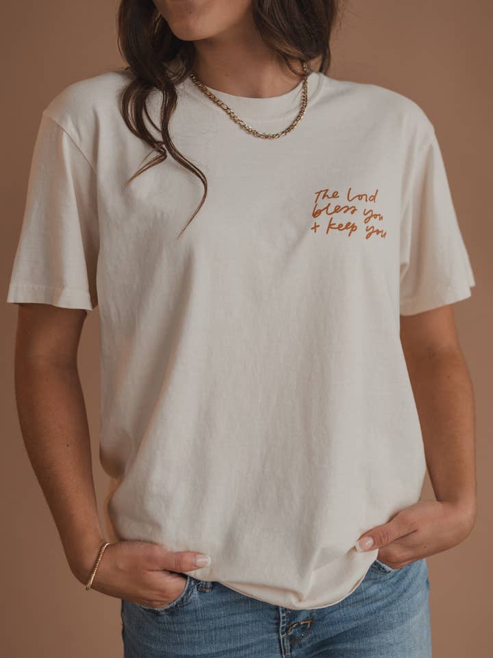 Dear Heart - Wholesale Screen Printed T-Shirt - Women's - The Blessing Tee - Ivory | Christian Faith