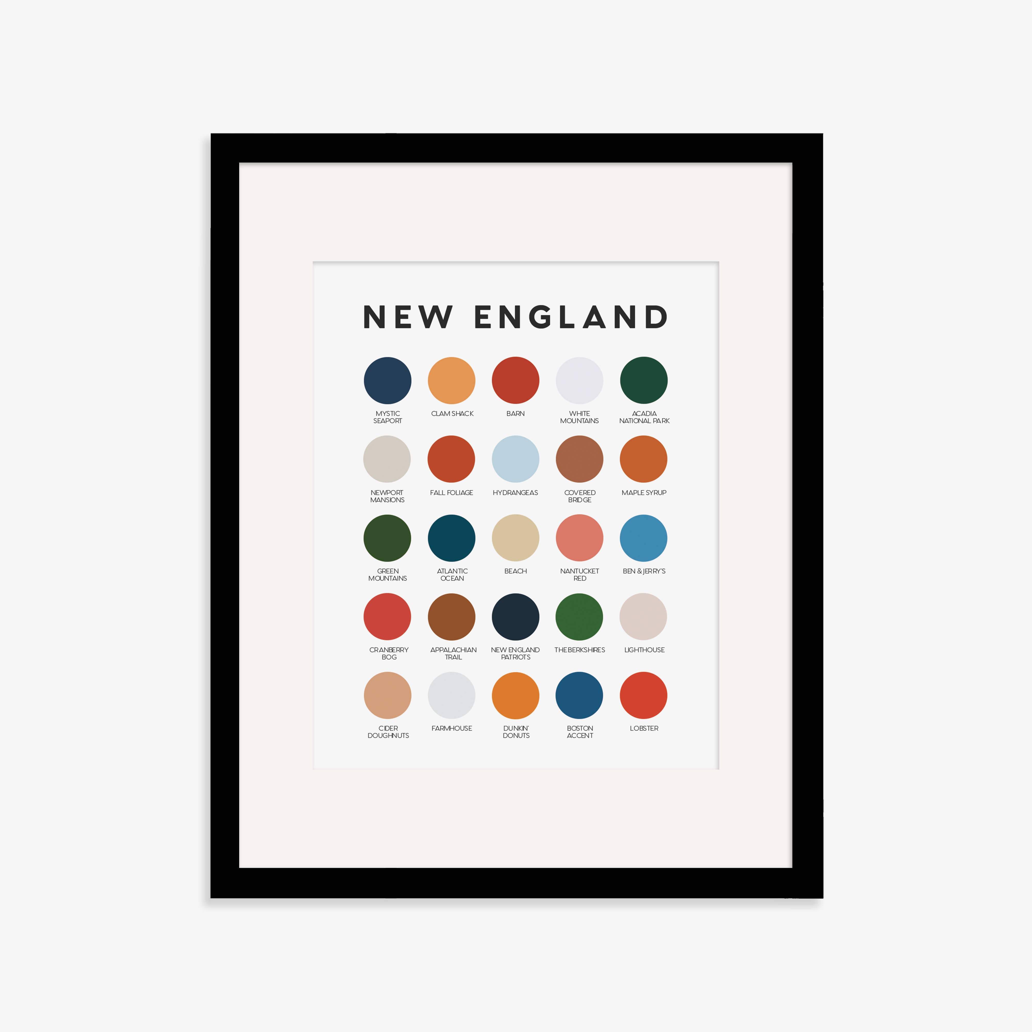 Lunch City Studio - Wholesale Art Print - New England Color Palette Print2