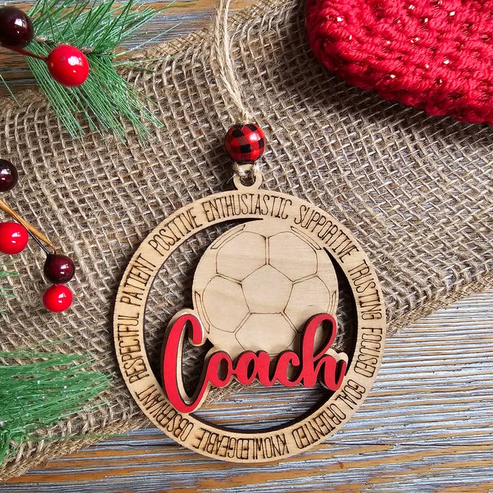 Décoration d'entraîneur de football pour la vente par LB Personalized Design