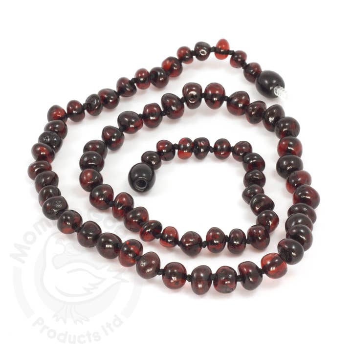 Adult Amber Necklaces & Bracelets - Baroque Cherry for wholesale by Momma Goose Products, Ltd.