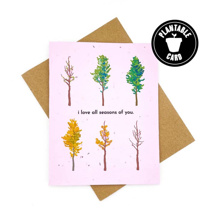 Valentinstagskarte „All Seasons of You“ für den Großhandel von Cato & Company
