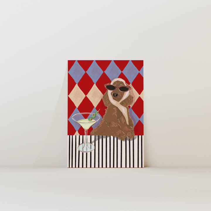 Impressão de Cão Cocker Spaniel Bronzeado por atacado de Illustrated by Weezy