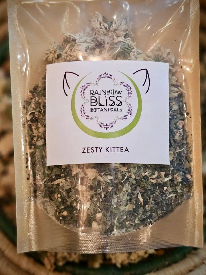 Zesty KiTTea Energy Tea! for wholesale by Rainbow Bliss Botanicals