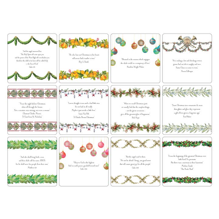 Maison de Papier - Wholesale Advent Calendar - VCO0001999 Christmas Quote Set 5.5" 5
