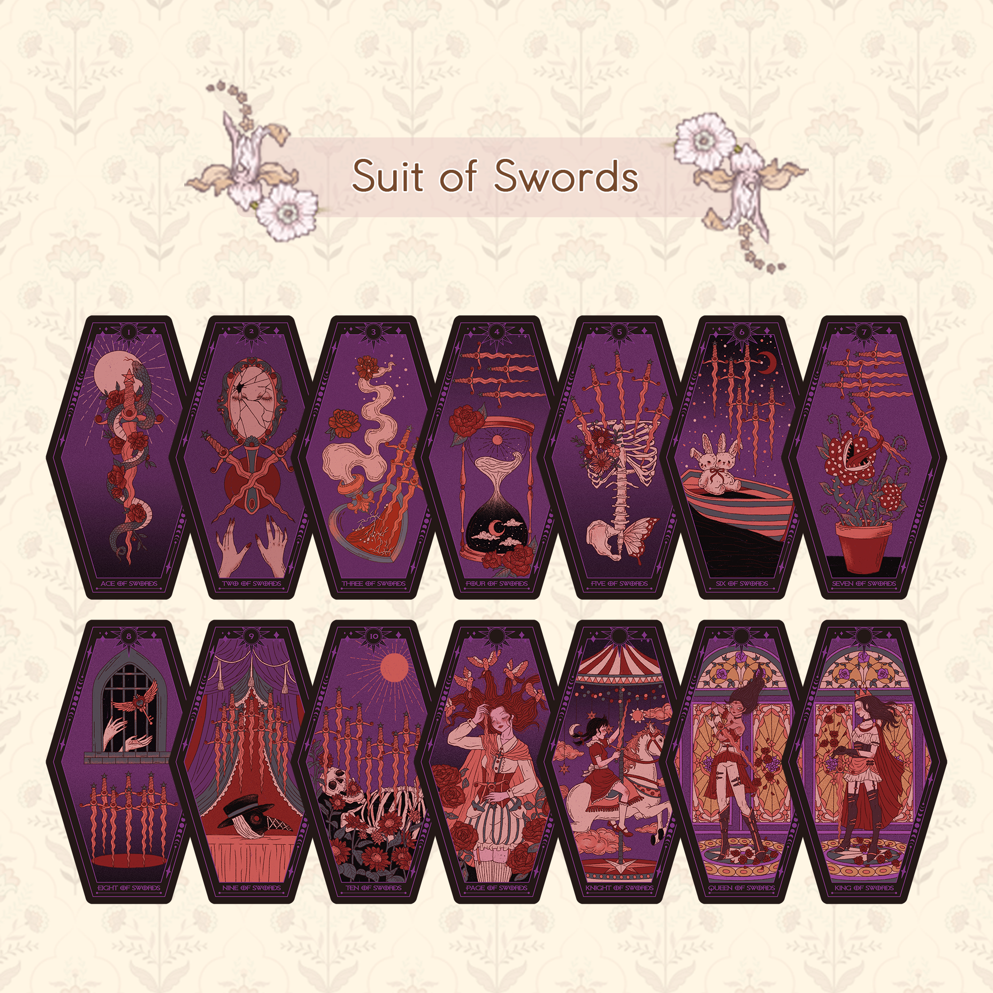 Vermilion Collection - Vente Cartes de tarot - Tarot Aisling9