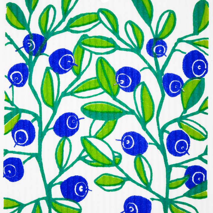 Blueberries Swedish Wash Towel for wholesale by Talla Imports