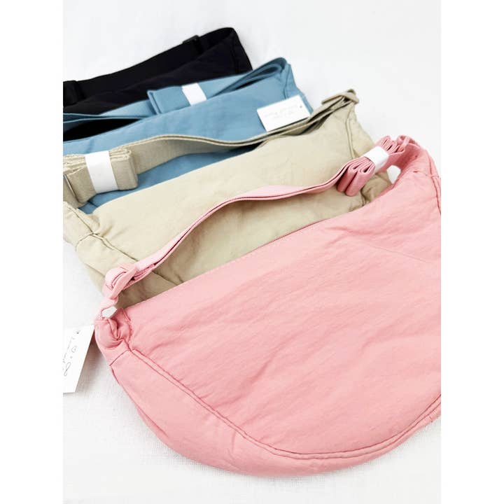 Love and Repeat - Wholesale Crossbody Bag - Women's - Nylon Crescent Crossbody Purses Bag