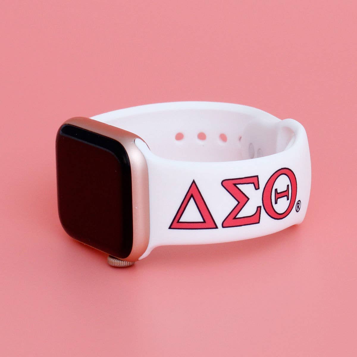 DST Sorority White Red 1913 Watch Band Strap Women for wholesale on Faire1