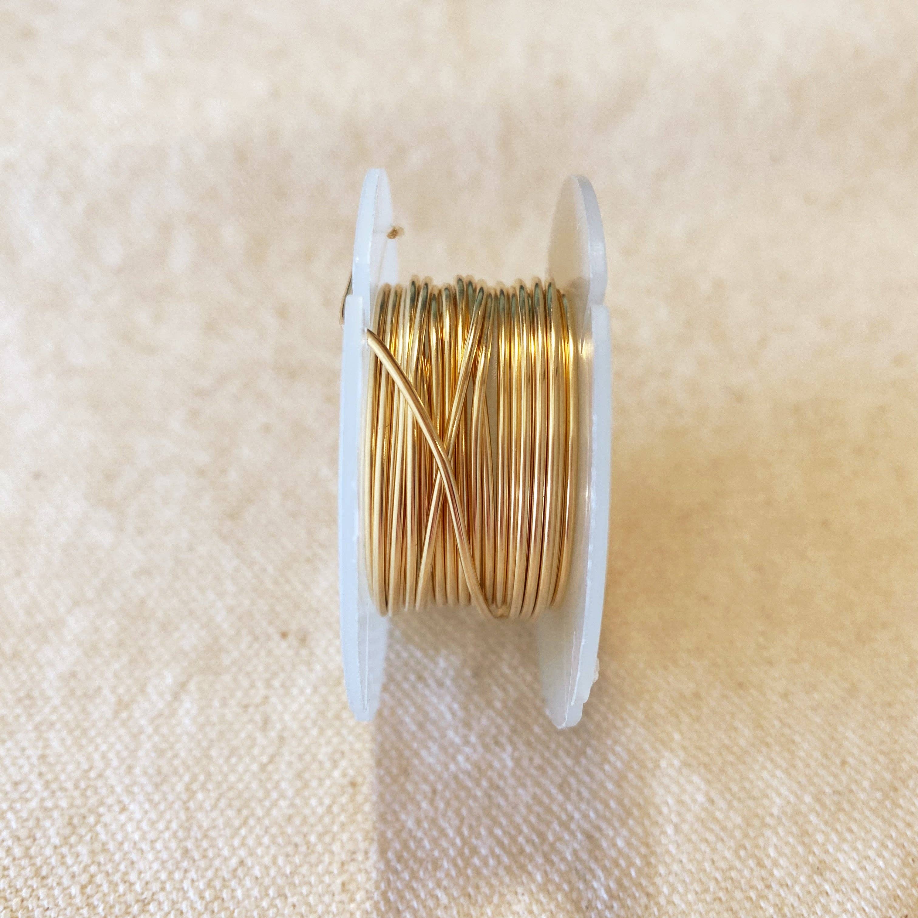 GoldFi - Wholesale Craft Supplies - 14k Gold Filled Wire 18ga Spool - 7ft3