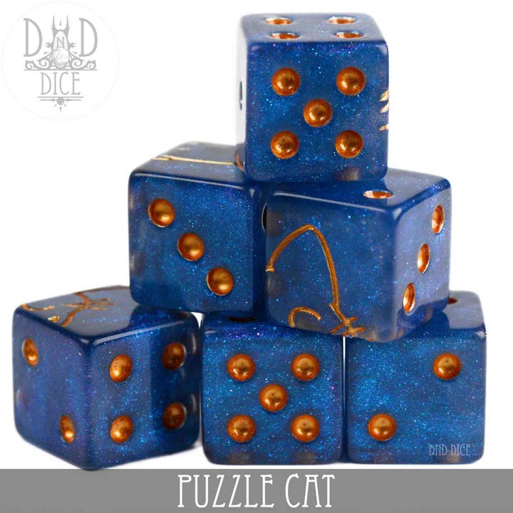 DNDDICE.COM - Wholesale Dice - Puzzle Cat 6D61