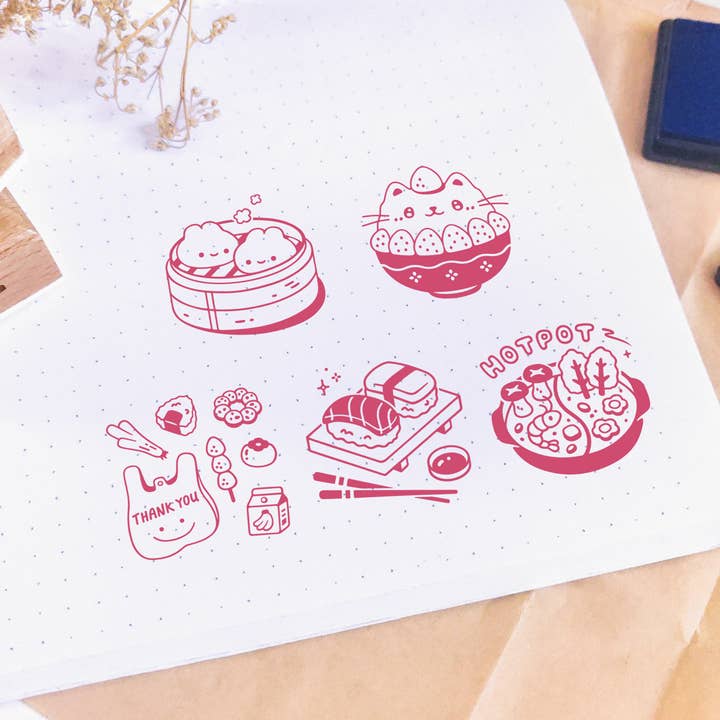 Poyura - Wholesale Rubber/Decorative Stamp - Asian Mart Wooden Stamp3