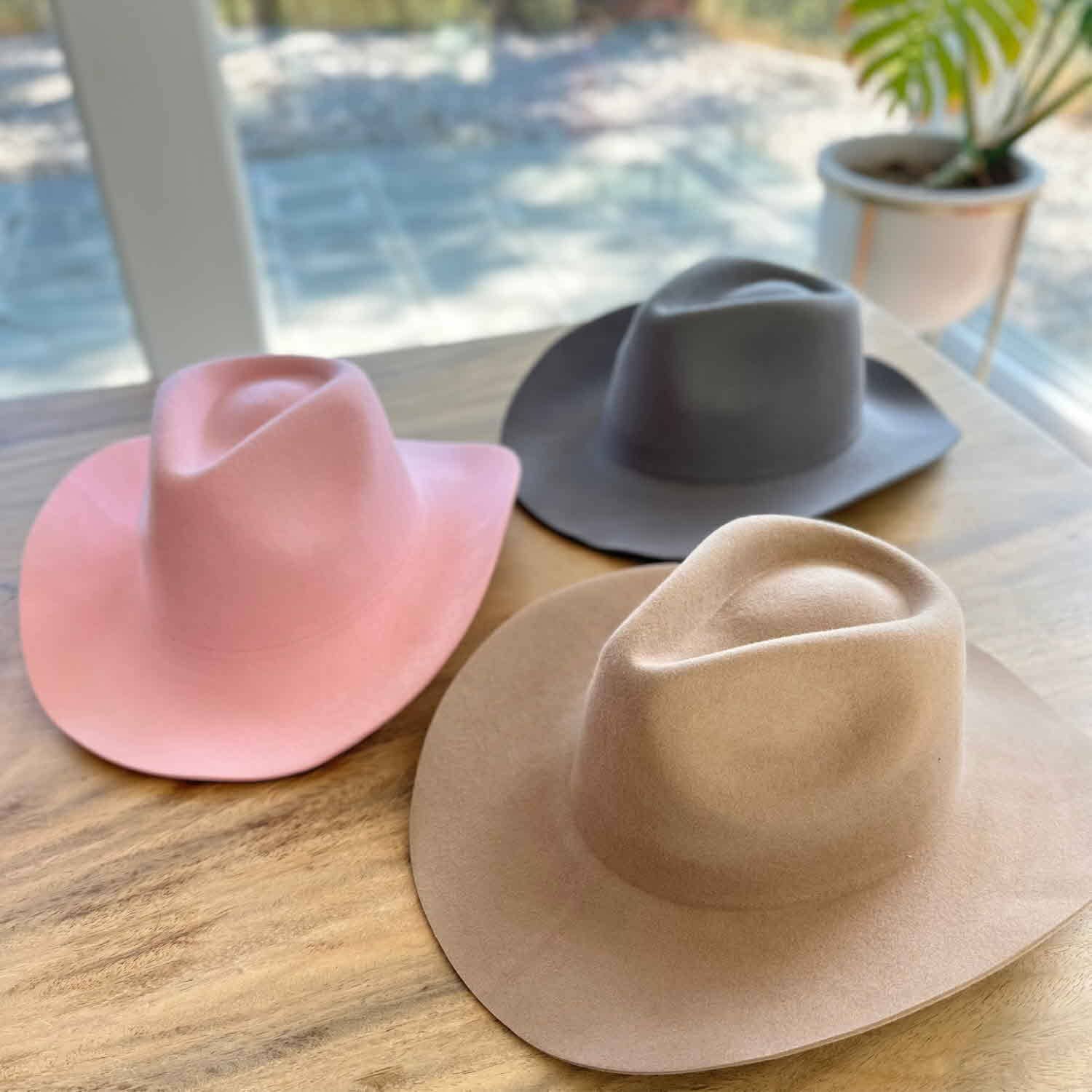 One and Only Accessories - Vente Accessoire pour chapeau – femme - Chapeau de cowboy haut de gamme en 100 % laine australienne 13