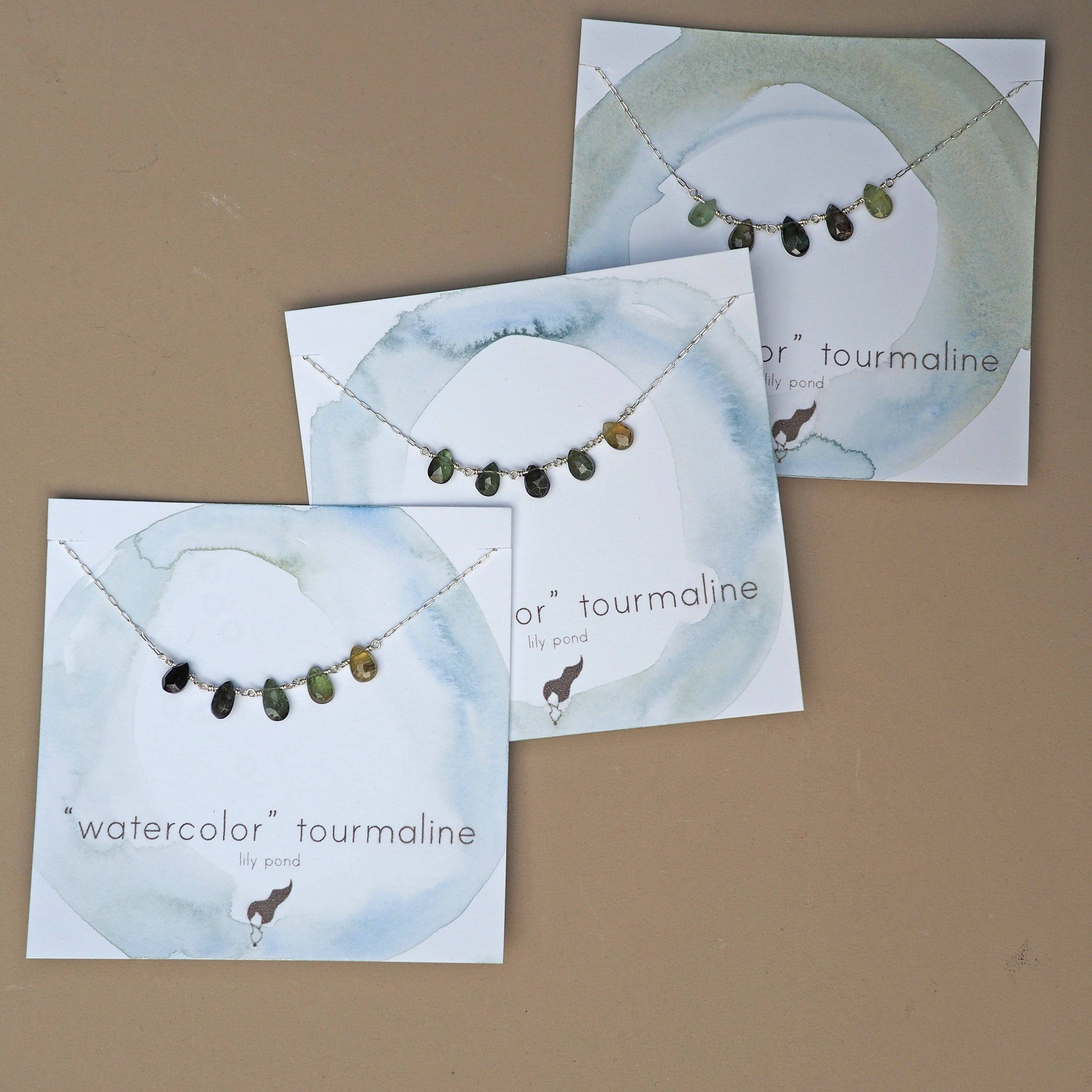 Britta Ambauen Jewelry – Colar com missangas/pérolas por atacado – Colar Aaguarela Turmalina3