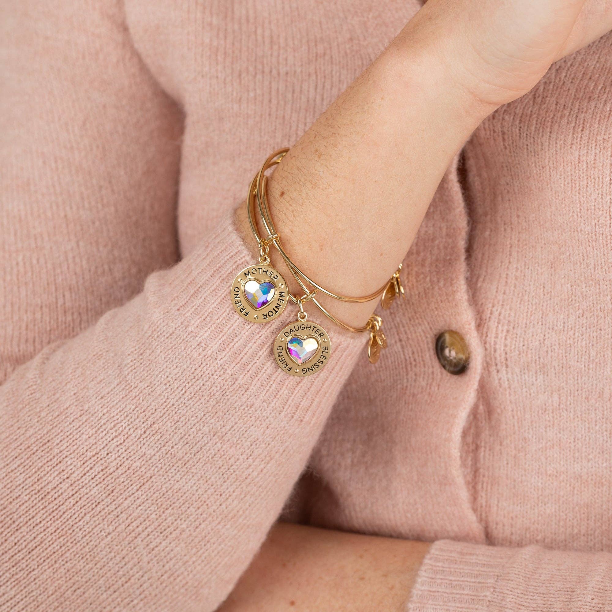 Alex and Ani - Wholesale Jewelry Set - Mother Daughter Charm Bangles, Set of 24