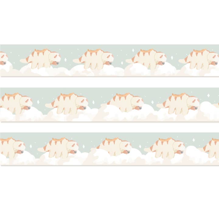 Flying Bison Washi Tape for wholesale by Naptime Doodler