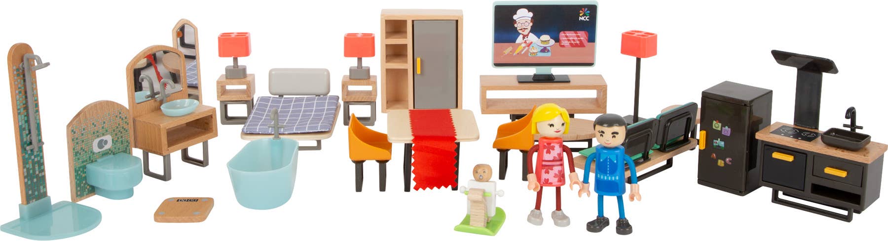 small foot - Wholesale Doll Accessory Kit - Kids - Doll's House Furniture Set Modern0