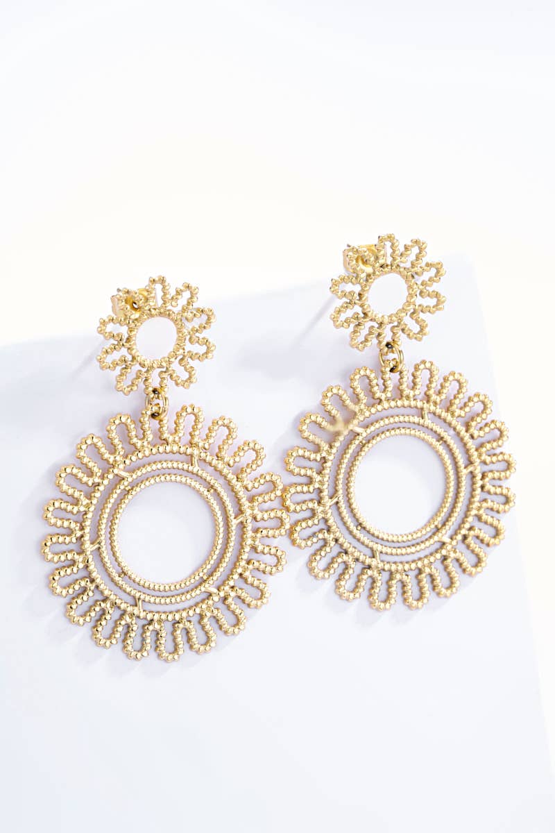 Gold Brincos 124AQ211 em aço inoxidável para venda a revendedores na Faire1