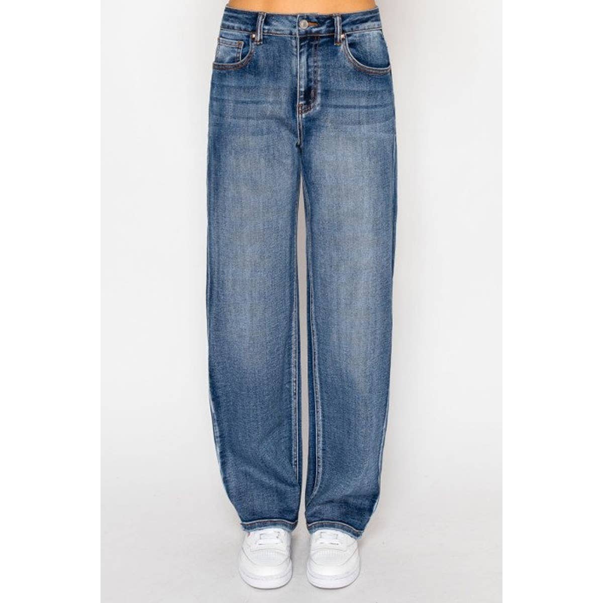 HiteJeans - Wholesale Jeans - Women's - POTASSIUM WASH STRAIGHT JEAN PANTS0